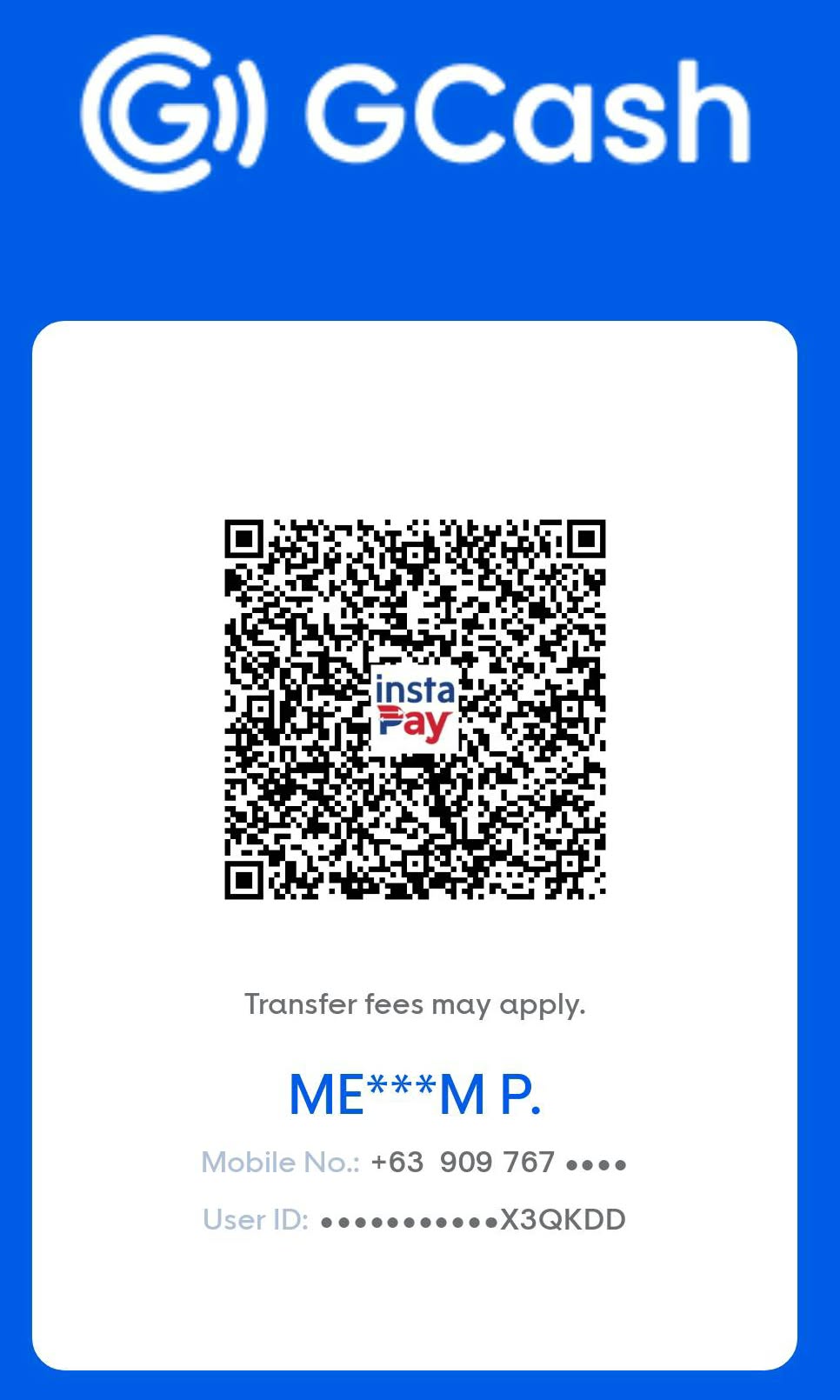 GCash payment QR code